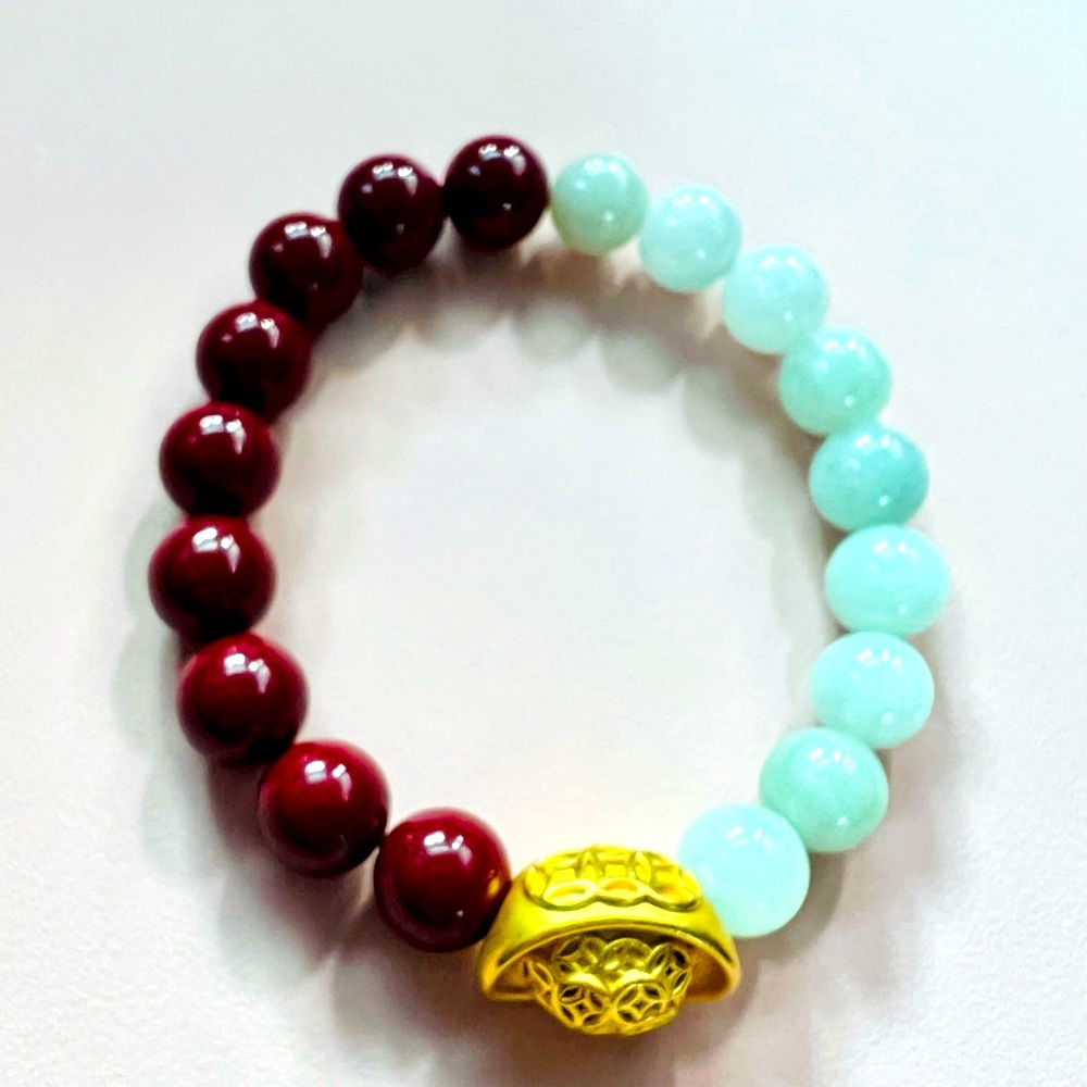 24k Real Gold with high quality gemstones- SOLD!!!